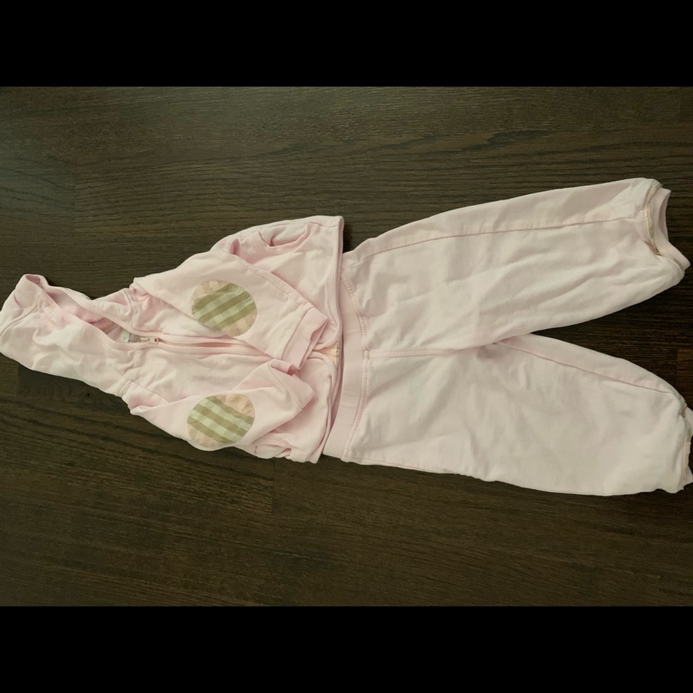 Burberry baby girl cotton jogging suit